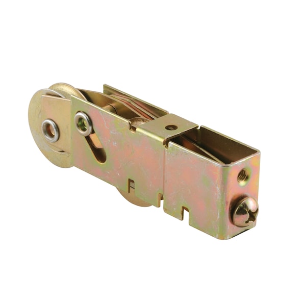 Prime-Line 1-1/4 in. Steel Ball Bearing Tandem Roller Assembly, Plain Back Single Pack - D 1983