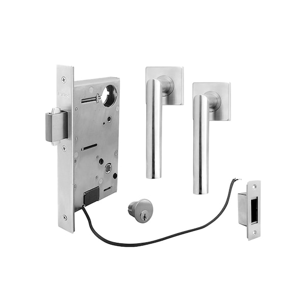 Inox 9770 Sliding Door Classroom 205 Frankfurt 2-1/2" Backset 32D RH - XGS205-PD9770A-32D-RH