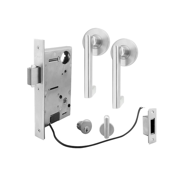Inox 9750 Sliding Door Entry 244 Twilight 2-1/2" Backset 32D RH - XGT244-PD9750A-32D-RH
