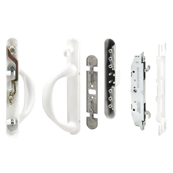 Primeline Tools White Diecast, Mortise System Left Hand Patio Door Handle (Single Pack) - C 1307