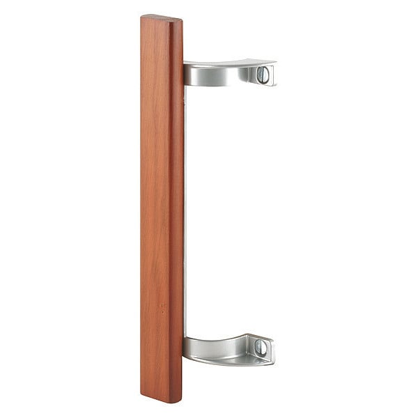 Primeline Tools Sliding Glass Door Pull, Wood Handle, Diecast Construction, Chrome (Single Pack) - MP1189