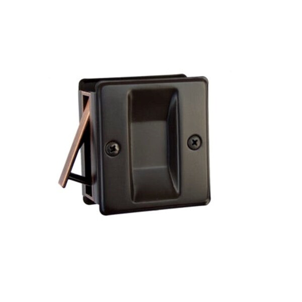 Orca Hardware Passage Pocket Door Lock, US10B Oil-Rubbed Bronze Finish - TH-SQPK-S-10B