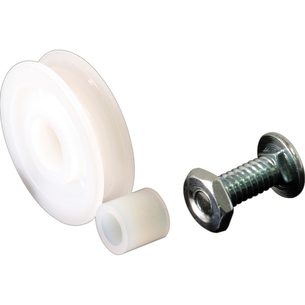 Prime-Line 1-1/4 In. Bottom Mount Nylon Wheel with Nylon Bushing - B 555