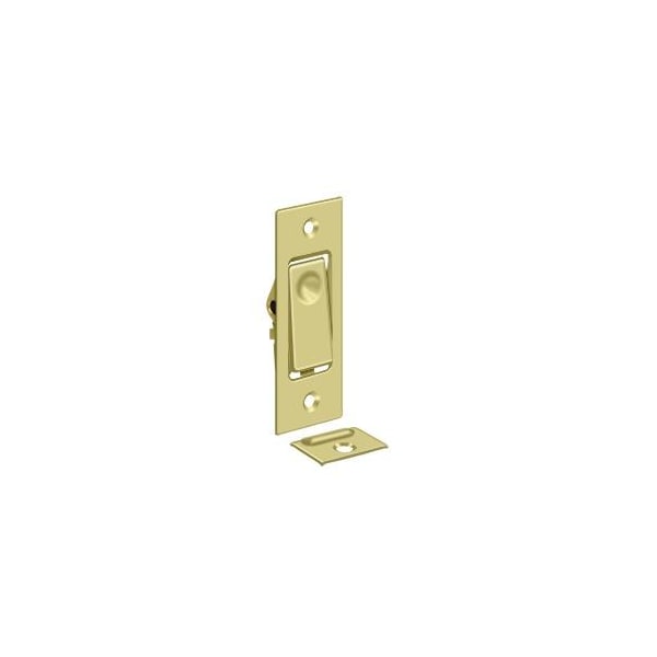 Deltana Pocket Door Bolts, Jamb Bolt Bright Brass - PDB42U3