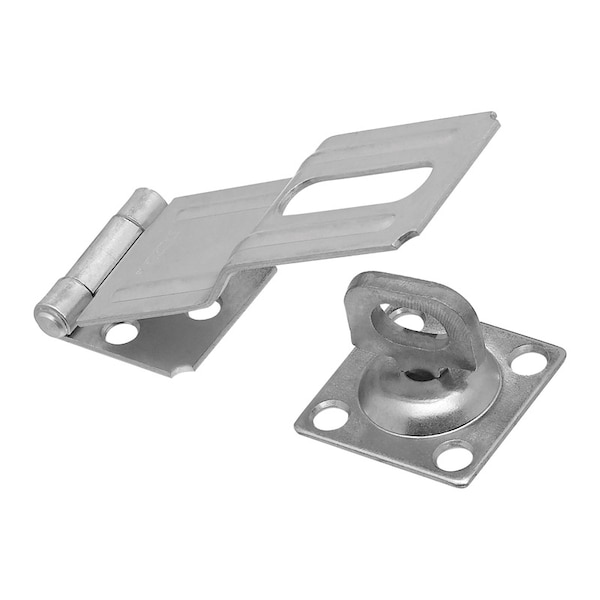 National Hardware National Hardware Zinc-Plated Aluminum/Steel 4-1/2 in. L Swivel Staple Safety Hasp 1 pk - N102-921
