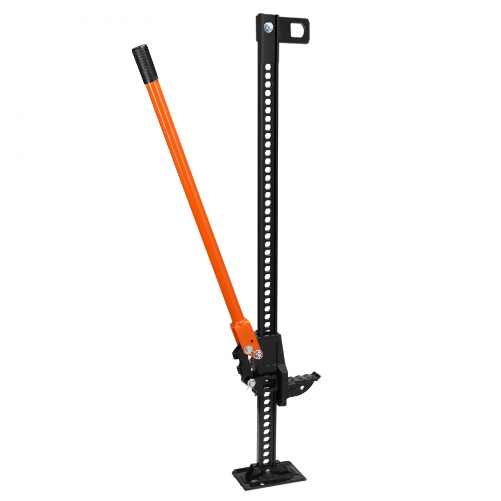 VEVOR High Lift Farm Jack, 48" Utility Farm Jack, 7000 lbs Capacity Ratcheting Off Road Utility Jack, Heavy-Duty Farm Jack for Tractor, Truck, SUV, Bumper Lift, Orange - NCJYQJDHJG48IAKSJV0