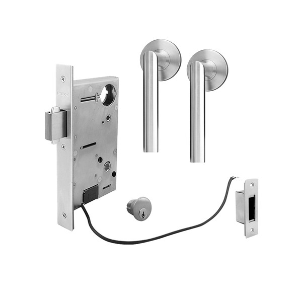 Inox 9770 Sliding Door Classroom 205 Frankfurt 2-3/4" Backset 32D LH - XGT205-PD9770-32D-LH