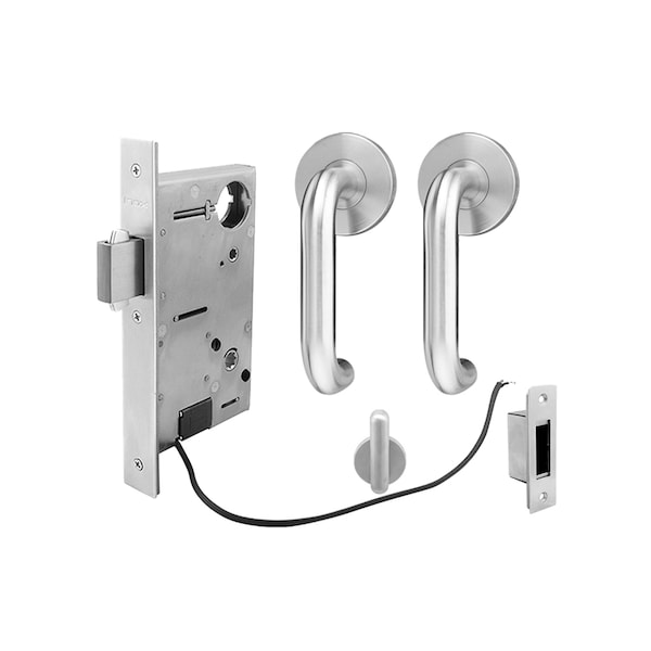 Inox 9760 Sliding Door Patio 202 Munich 2-3/4" Backset 32D LH - XGT202-PD9760-32D-LH