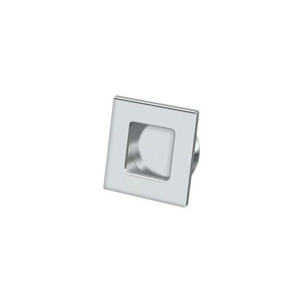 Deltana Square Heavy Duty Flush Pull Bright Chrome 2-3/4" - FPS234U26