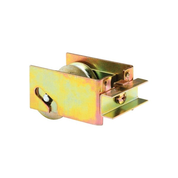 Prime-Line Roller Assembly, 1-1/4 in Dia Roller, 5/16 in W Roller, Steel, 2-Roller Silver - D 1548