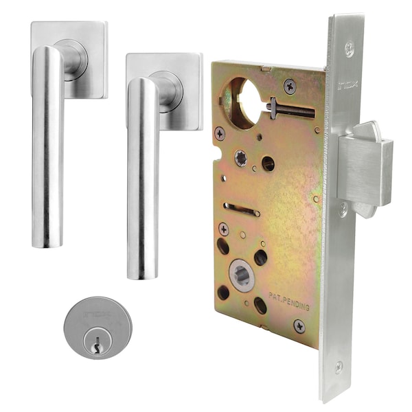 Inox 9570 Sliding Door Classroom 205 Frankfurt 2-3/4" Backset 32D RH - XGS205-PD9570-32D-RH