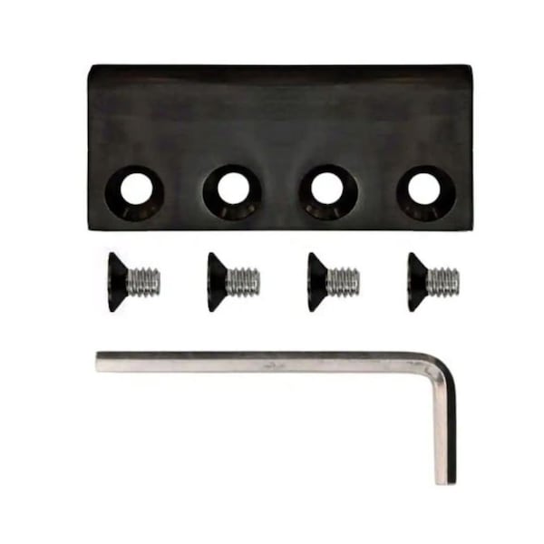 Quiet Glide Flat Rail Connector for Black Steel Rail - NT.1419.08