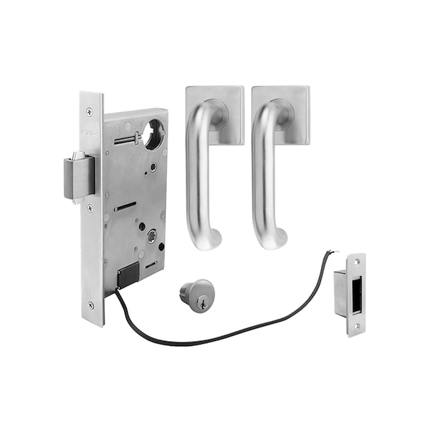 Inox 9770 Sliding Door Classroom 202 Munich 2-1/2" Backset 32D RH - XGS202-PD9770A-32D-RH