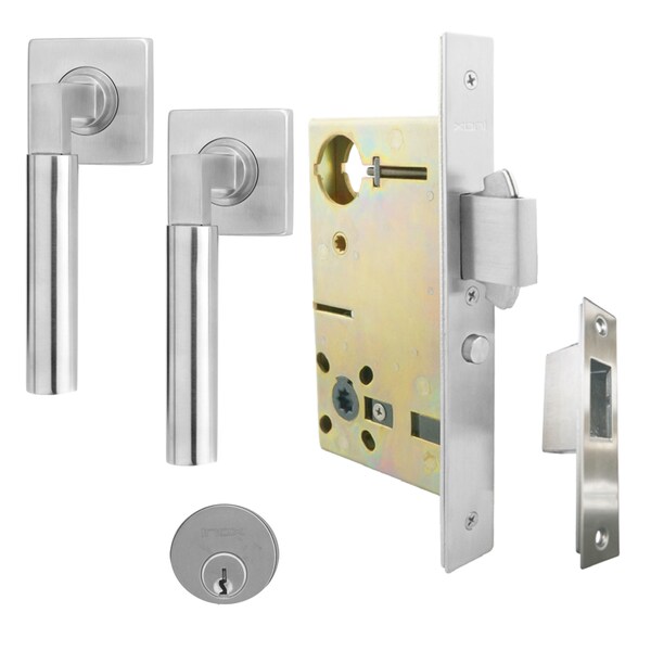 Inox 9680 Sliding Door Storeroom 221 Aurora 2-1/2" Backset 32D RH - XGS221-PD9680A-32D-RH
