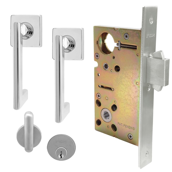 Inox 9550 Sliding Door Entry 244 Twilight 2-1/2" Backset 32D RH - XGS244-PD9550A-32D-RH
