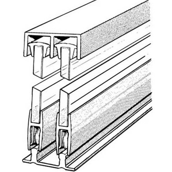 Propation 48 In. Sliding Glass Door Track And Components - PR1664000