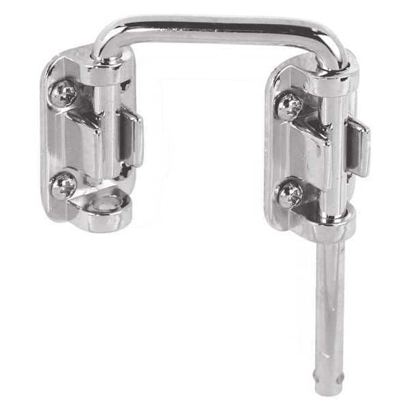 Primeline Tools Sliding Door Loop Lock, 1-7/16 in., Diecast Construction, Nickel Plated (Single Pack) - S 4378