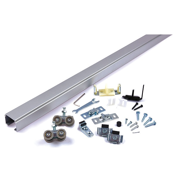 National Guard Track Kit, Top, 4 ft L, 250 lb Limit - SLAL-250-PD-48