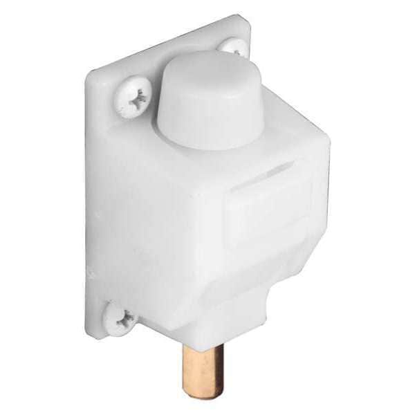 Primeline Tools 5/16 in. Diameter, Foot Operated, White, Sliding Patio Door Lock (Single Pack) - U 9869