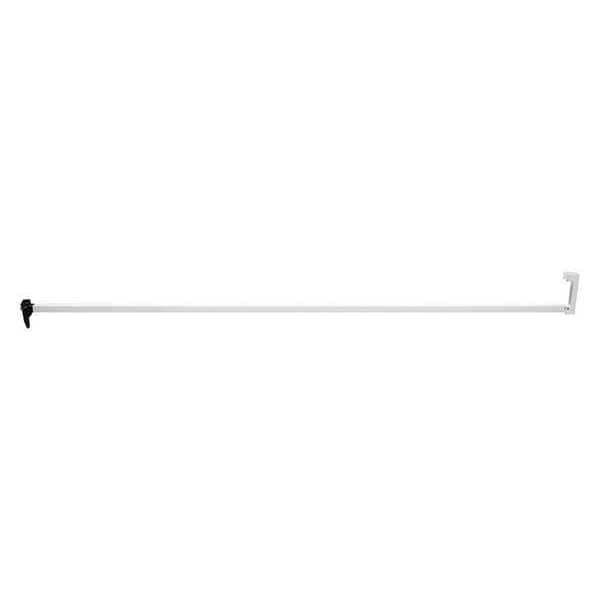 Primeline Tools Security Bar Lock, 48 in. Long, Extruded Aluminum Construction, White (Single Pack) - MP4220-1