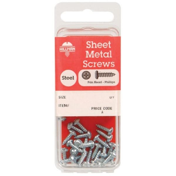 Hillman 5463 8 x 2 in. Metal Screw - pack of 10 - 5103213