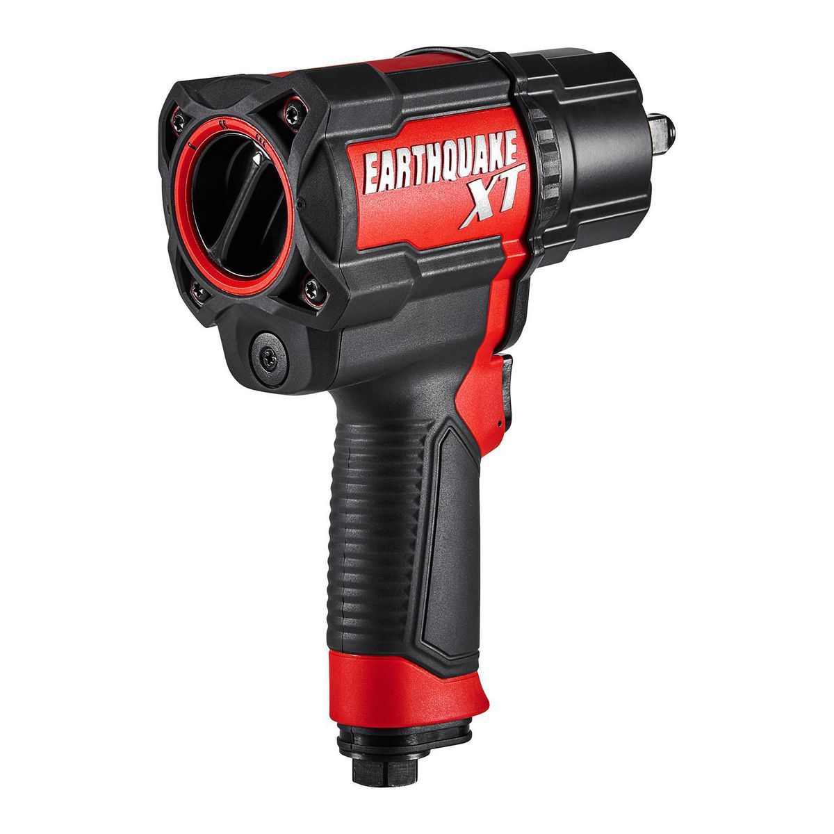 Llave de impacto de aire compuesto Earthquake Xt de 1/2 pulgadas, doble martillo, 1200 ft-lbs, rojo - 58681