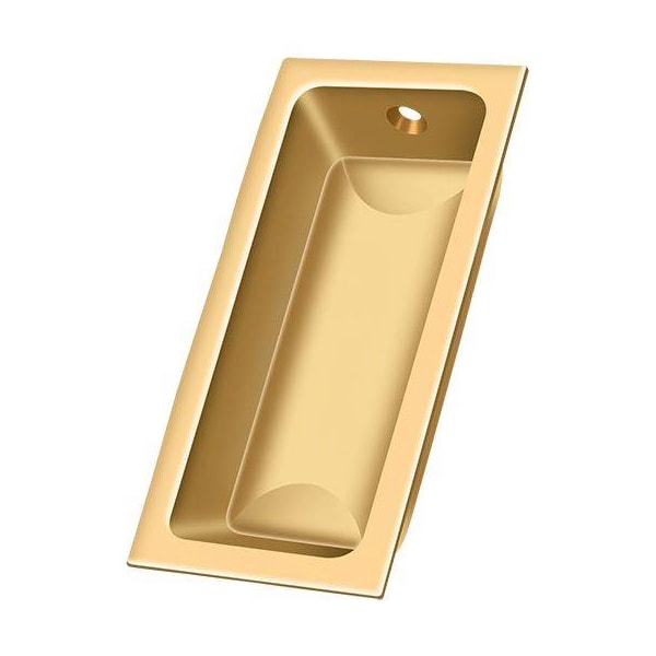 Deltana Flush Pull, Large, 3-5/8" X 1-3/4" X 1/2" Lifetime Brass - FP227CR003