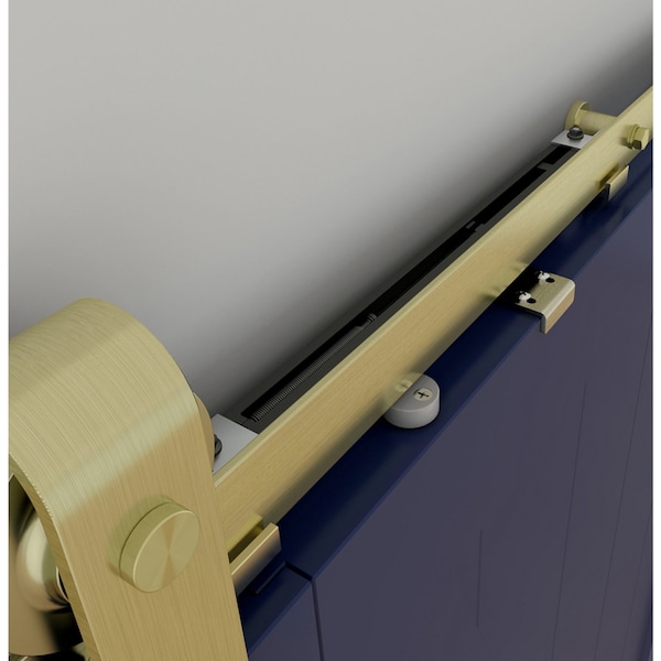 National Hardware National Hardware Designer 72 in. L Brushed Gold Steel Barn Door Hanger Kit 1 pc - N700-006