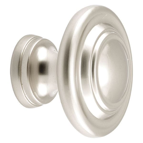 Primeline Tools Bi-Fold Door Knob, 1-11/16 in. Outside Diameter, Diecast, Satin Nickel Plated (2 Pack) - MP7372