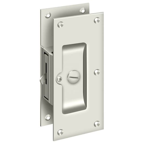 Deltana Decorative Pocket Lock 6", Privacy Bright Nickel - SDL60U14