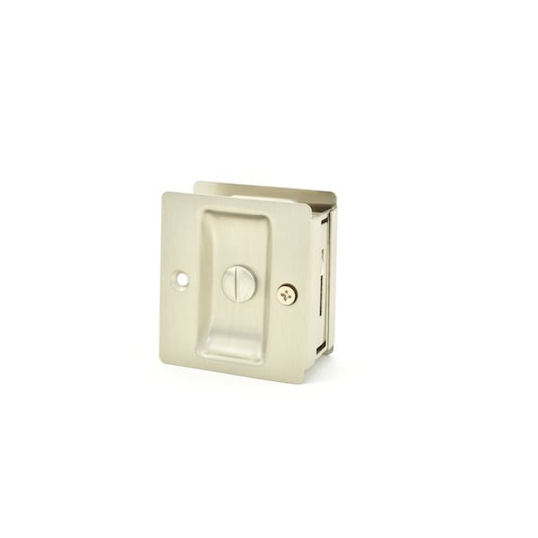 Weslock Rect Priv Pocket Door Lock ADJ Backset Full Lip Strike Satin Nickel - 00577XNXN