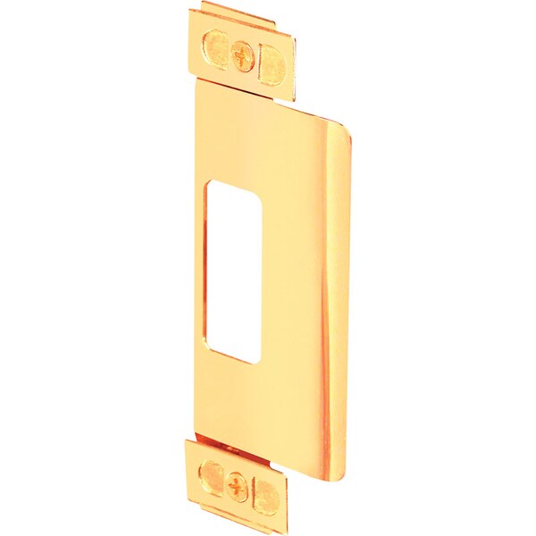 Prime-Line Prime-Line 4.75 in. H X 1.25 in. L Brass-Plated Steel Door Strike - U9495