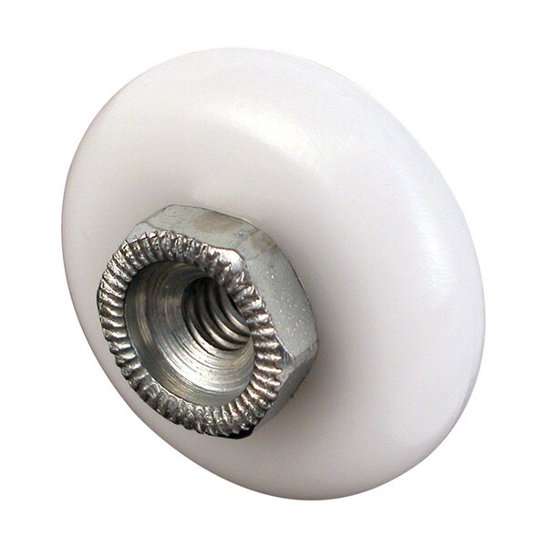 Prime-Line Prime-Line 3/4 in. D X 1/4 in. L White Plastic/Steel Tub Enclosure Roller 4 pk - 1901-A