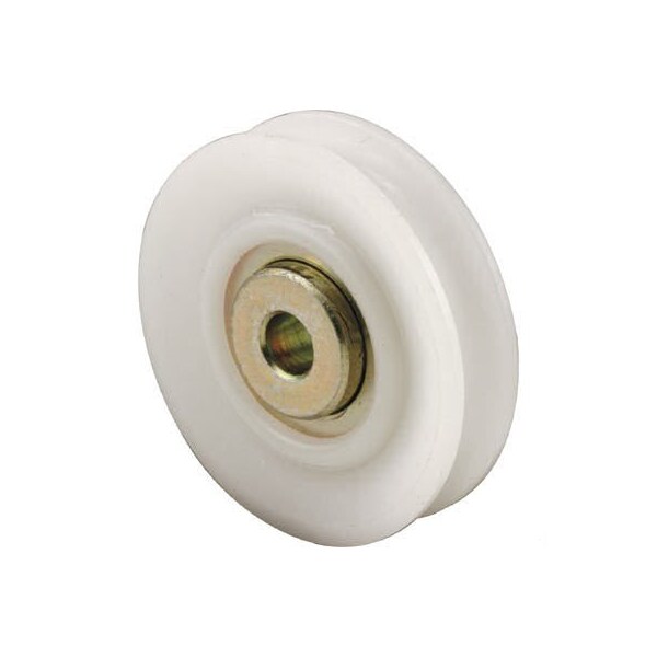 Prime-Line Nylon Roller, Steel Ball Bearings, 1-11/16 in. Diameter, 7/16 in. Wide (2 Pack) - D 1716