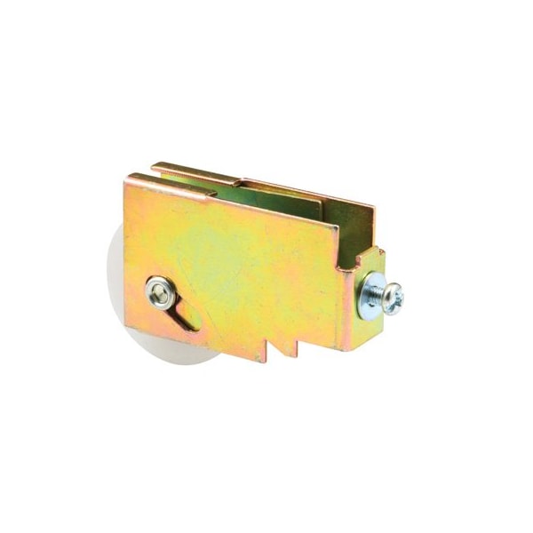 Prime-Line 1-11/16 in. Nylon Ball Bearing Roller Assembly, Plain Back, Steel Construction (Single Pack) - D 1557