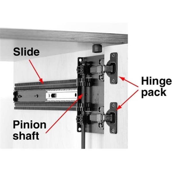 Knape & Vogt Knape & Vogt Kv8085 Hkezt Eb Hinger Pack Self Close Inset 1 In. Thick Door - Ebony Black - KV8085 HKEZT EB
