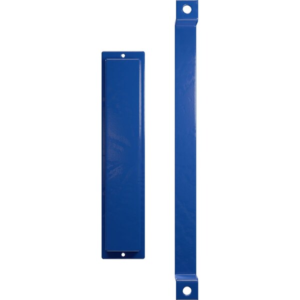 Ekena Millwork 16" Pull Handle & 12" Flush Pull for 2 1/4" Doors, Blue Ribbon - GB6001PP51612BR