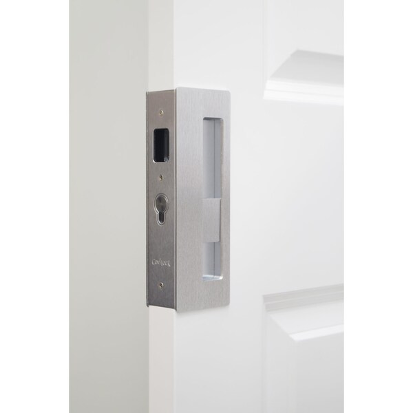 Richelieu CL400 Cavity Sliders Magnetic Pocket Door Handle, Privacy, Oil-Rubbed Bronze - CL400B0434
