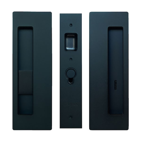 Richelieu CL400 Cavity Sliders Magnetic Pocket Door Handle, Privacy, Oil-Rubbed Bronze - CL400B0434