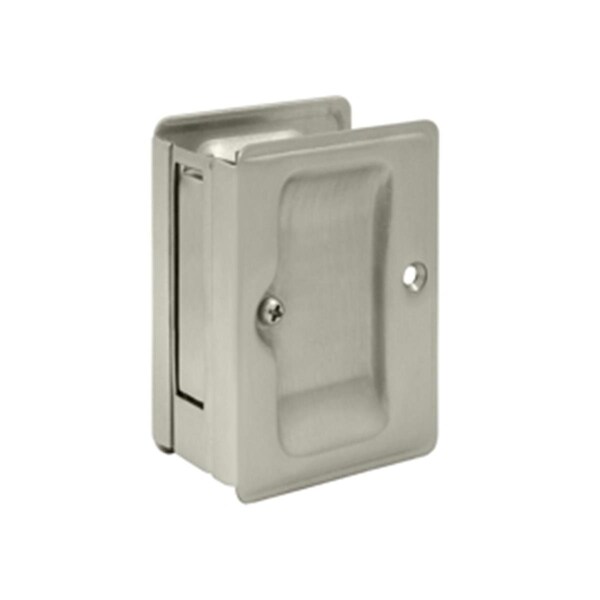 Dendesigns 3.25 x 2.25 in. Passage Heavy Duty Adjustable Pocket LockSatin Nickel Solid - DE575216