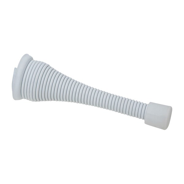 National Hardware National Hardware Steel w/Rubber Tip White Spring Door Stop Mounts to wall - N265-256