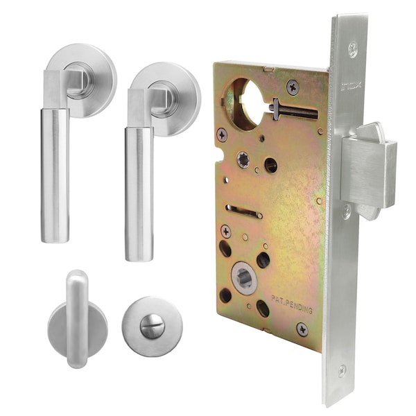 Inox 9540 Sliding Door Privacy 221 Aurora 2-3/4" Backset 32D RH - XGT221-PD9540-32D-RH