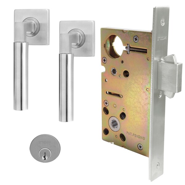 Inox 9570 Sliding Door Classroom 221 Aurora 2-3/4" Backset 32D RH - XGS221-PD9570-32D-RH