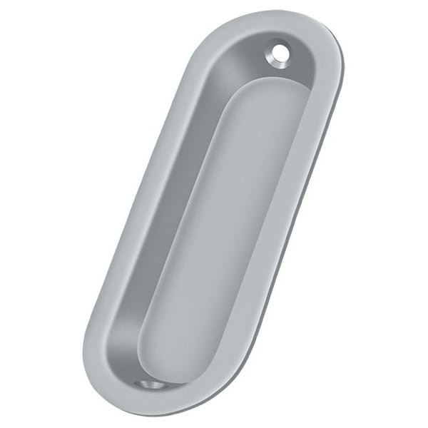 Deltana Flush Pull, Oblong, 3-1/2" X 11/4" X 5/16" Satin Chrome - FP223U26D