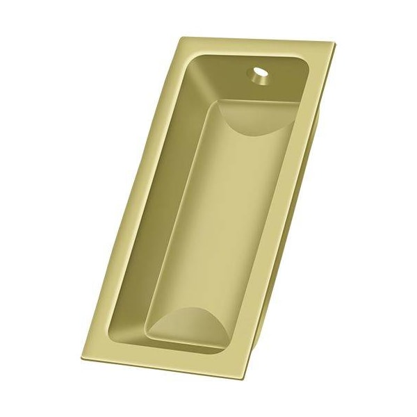 Deltana Flush Pull, Large, 3-5/8" X 1-3/4" X 1/2" Bright Brass - FP227U3