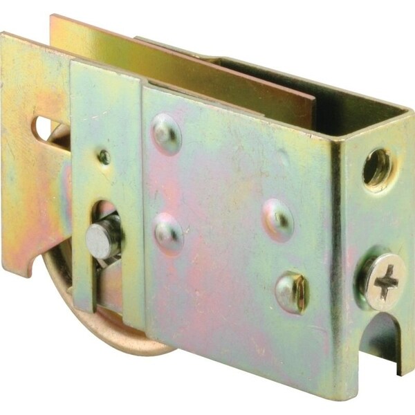 Prime-Line D 1822 Roller Assembly, 112 in Dia Roller, 516 in W Roller, Steel, Yellow, 1Roller - D1822