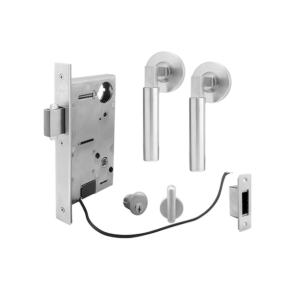 Inox 9750 Sliding Door Entry 221 Aurora 2-1/2" Backset 32D RH - XGT221-PD9750A-32D-RH