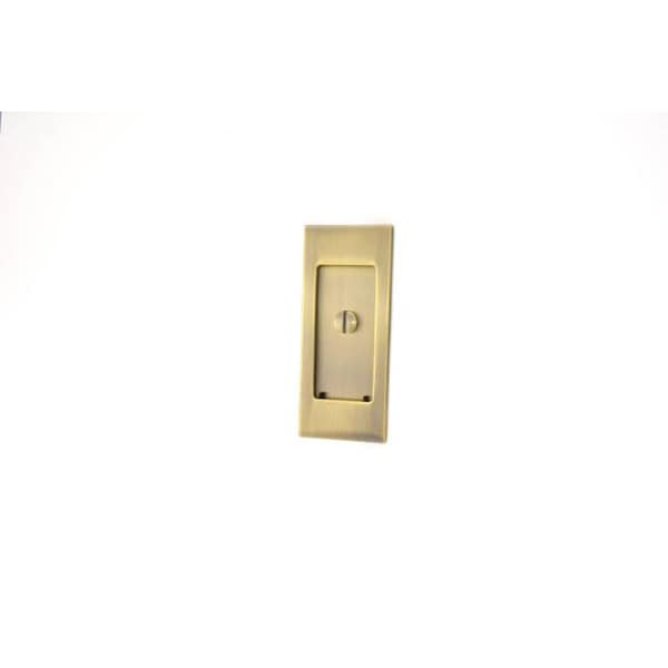 Baldwin Small Santa Monica Antique Brass Sliding Door Locks Antique Brass - PD006.050.KE