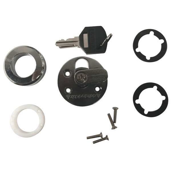 Delta Lock Disc Tumbler Sliding Door Lock, L Shaped - G GR1250L625PCSM2