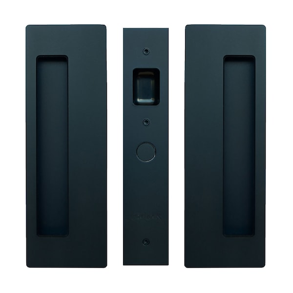 Richelieu CL400 Cavity Sliders Magnetic Pocket Door Handle, Privacy, Satin Chrome - CL400A0428